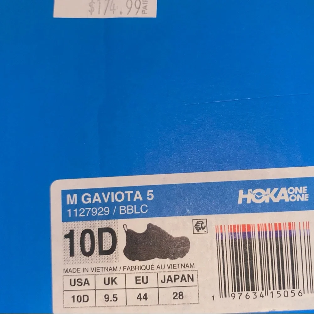 Hoka Black Athletic Shoes with Chunky Sole and Padded Collar - Picture 13 of 14